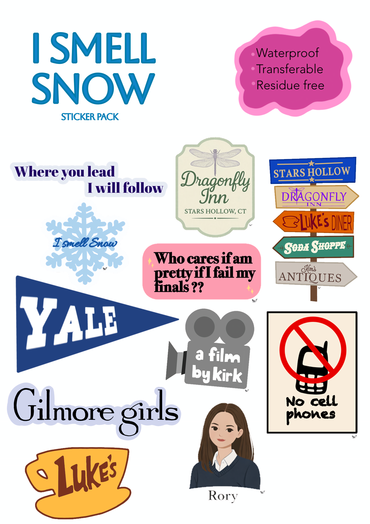 I Smell Snow Sticker Pack
