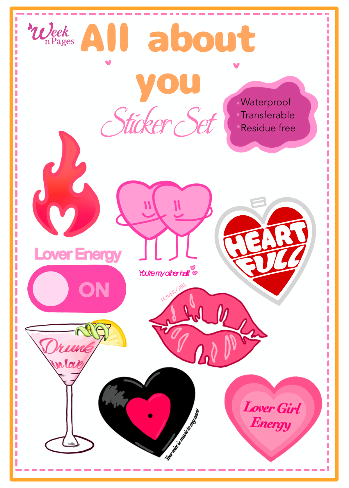 All About You Sticker Pack