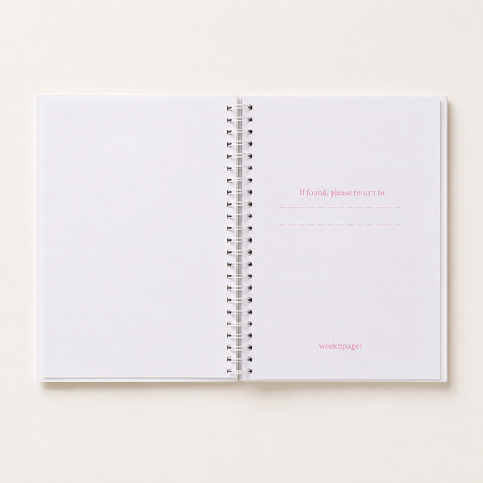 Pink Disorder Lined Notebook