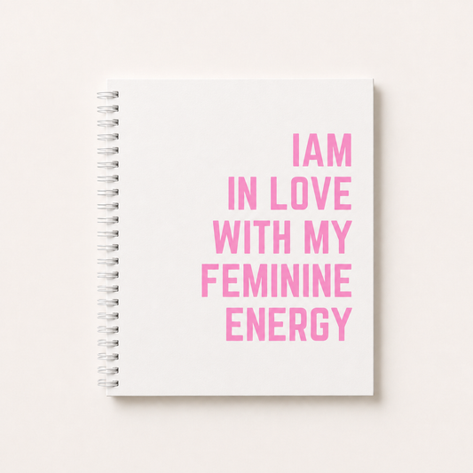 I am In Love With My Feminine Energy Lined Notebook