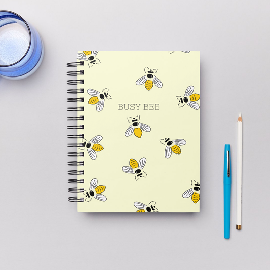 Busy Bee Lined Notebook