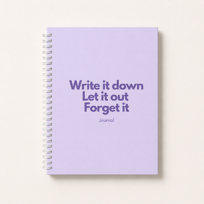 Write It Down Lined Notebook
