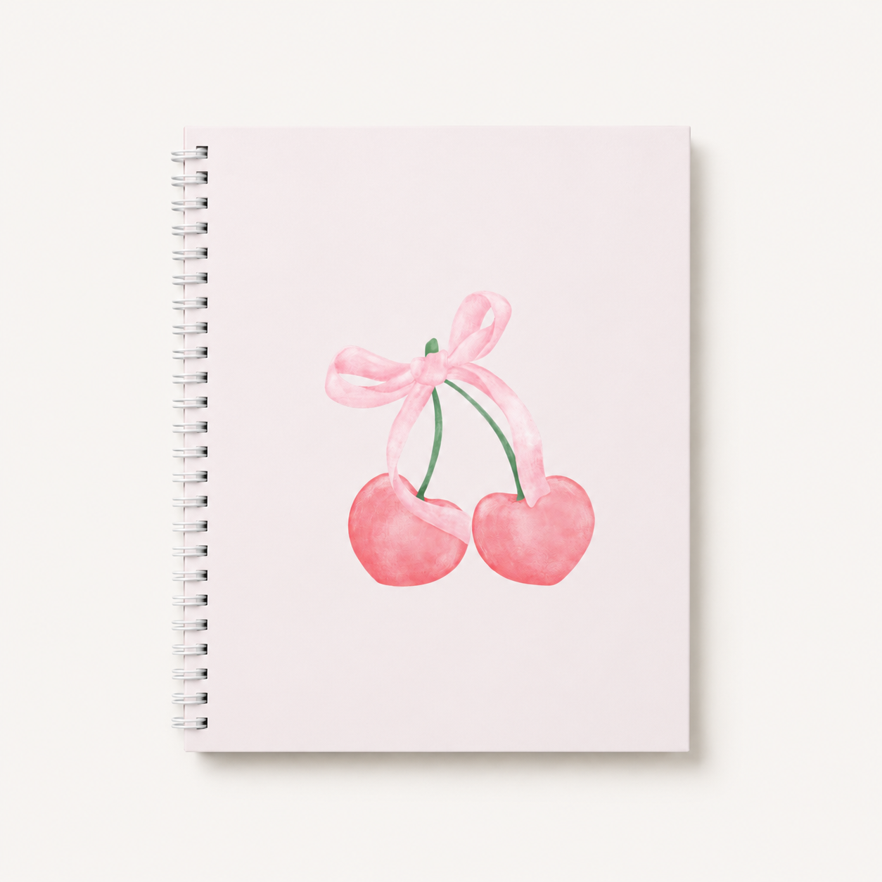 Cherry Hearts Lined Notebook