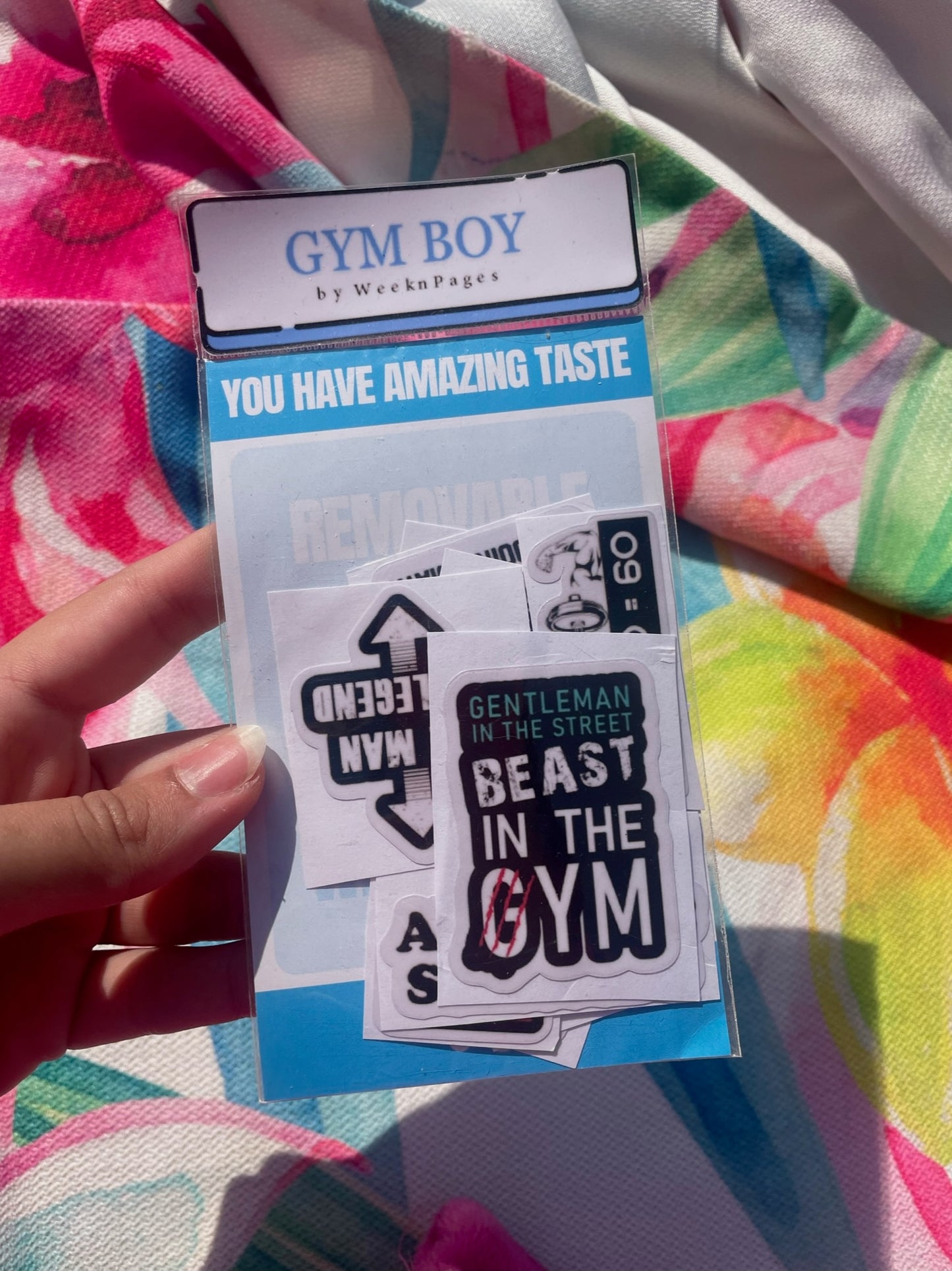 Gym Boy Stickers