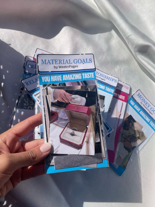 Material Goals Vision Board Stickers