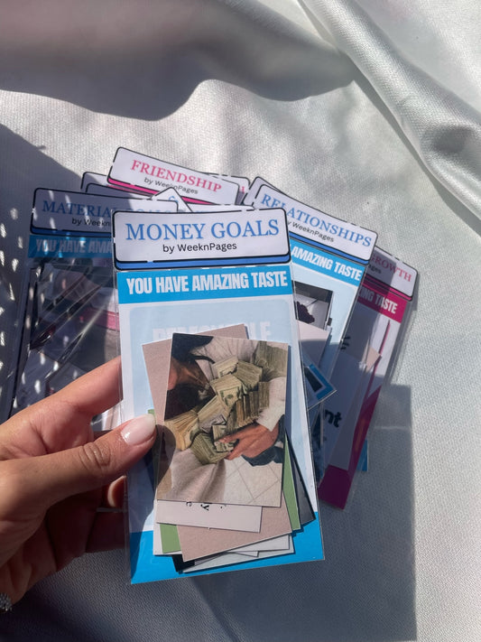 Money Goals Vision Board Stickers