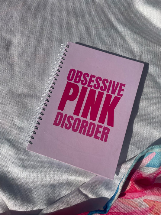 Pink Disorder Lined Notebook