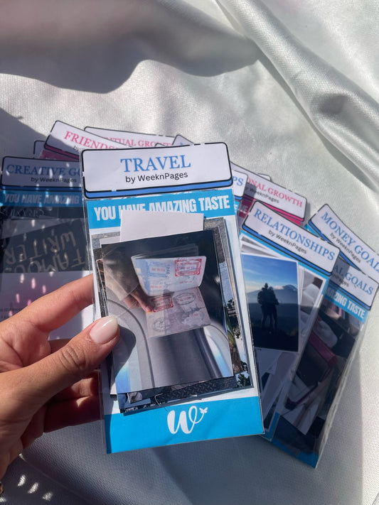 Travel Vision Board Stickers