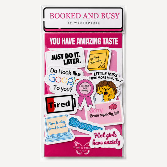 Booked and Busy Sticker Pack